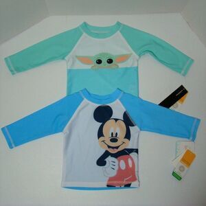 Infant Boy 6/9 Months Bundle Tee's Star Wars Baby Yoda & Disney's Mickey Mouse